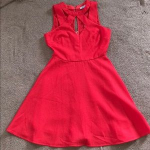 NWT Coral-pink boutique dress!!